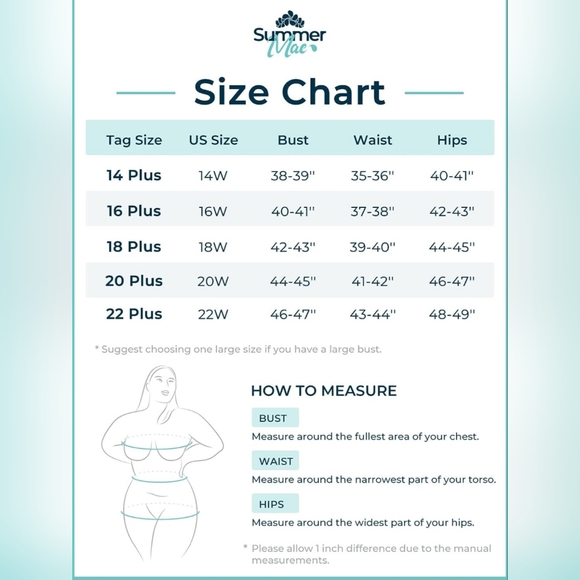 NWT Women's Plus Size Scoop Neck Tummy Control Tankini Swimsuit - Picture 5 of 12